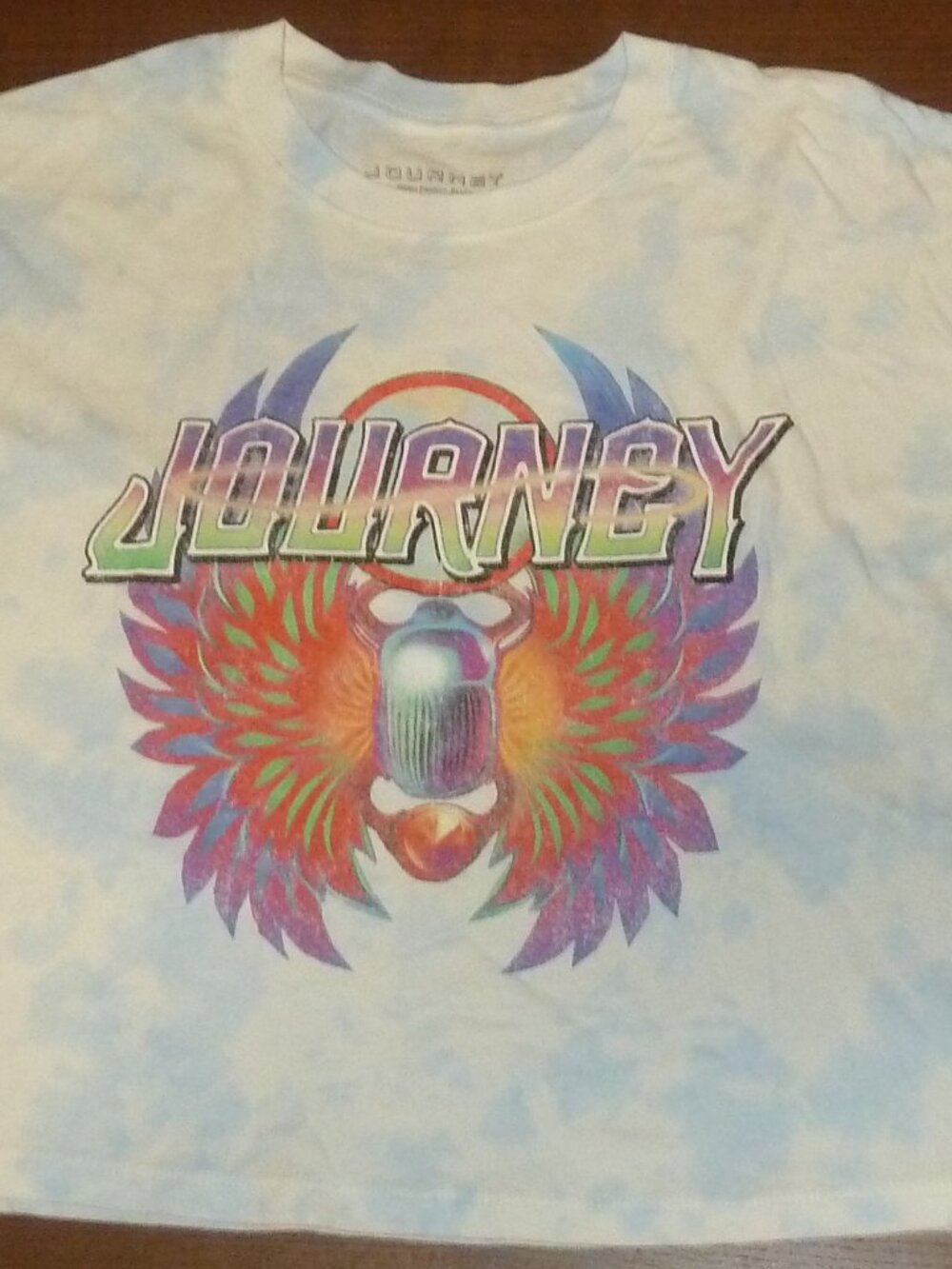 Journey Band Cropped Short Sleeve T-Shirt Women's